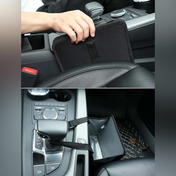 1Pc Foldable Car Hanging Trash Can - Picture 7 of 8